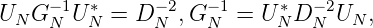UN G -N1U *N = D -N2,G -N1 = U *ND -N2UN ,
